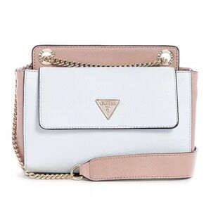 Guess Y2K Bag Sandrine Convertible Crossbody Bag | Pink & White
